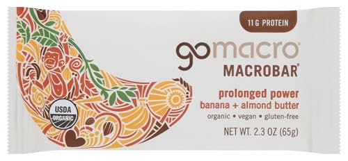 GoMacro MacroBar Organic Vegan Protein Bar Banana & Almond Butter,
