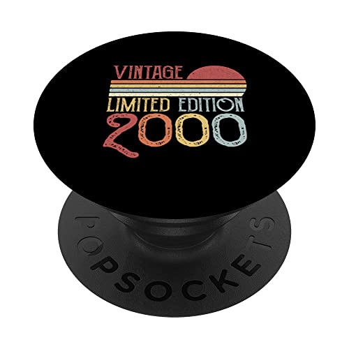2000 Edición Limitada Cumpleaños Vintage Limited Edition PopSockets PopGrip Intercambiable