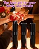 FitDA Pojemnik na Perfumy Podróżny, 8ml Atomizer do Perfum Wielokrotnego Napełniania 3 Sztuki, Butelki Perfum Próżne Mini Kieszonkowe, Pojemnik na Płyn Podróżny z Lejkiem (Czarny)