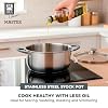 BRA COOKWARE Master Stainless Steel Stock Pot w/Glass Lid | 8 Inch 2.4 Quart Premium 18/10 Cooking Pot | PFAS Free Deep Pot | Silicone Coated Handles | All Cooktops (incl. Induction) | Shiny Finish #2