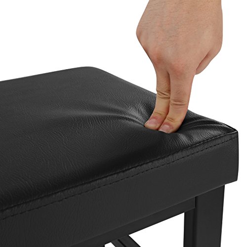 Songmics Shoe Bench, 3-Tier Shoe Rack For Entryway, Storage Organizer With Foam Padded Seat, Faux Leather, Metal Frame, For Living Room, Hallway, 12.2 X 31.9 X 19.3 Inches, Black Ulbs58H #TOP5