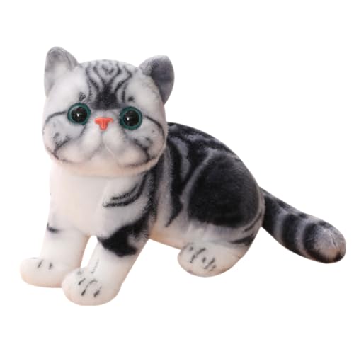Cat Plush Soft Toys, Soft Plush Simulation Cat, Cute Cat Doll, Pillow Soothing Hugging Sleeping, Birthday Gifts Present Party Favors For Boys And Girls, 26cm