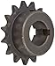 Martin Roller Chain Sprocket, Bored-to-Size, Type B Hub, Single Strand, 41 Chain Size, 0.5" Pitch, 15 Teeth, 1" Bore Dia., 2.65" OD, 1.9063" Hub Dia., 0.227" Width