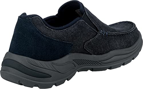 Image of Skechers Men's Arch Fit Motley Rolens Sneaker, Navy Canvas, 7.5 US