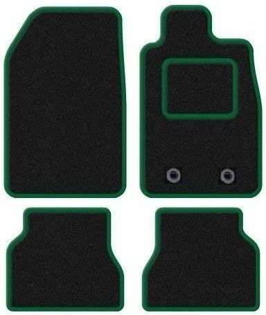 RMSONE GENUINE FULLY TAILORED BLACK CARPET CAR MATS FIESTA 2011> (RED TRIM)