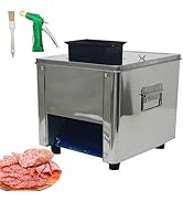 Banfluxion 10mm Electric Stainless Steel Meat Slicer Shredded Cutting Machine 110V 850W Commercia...