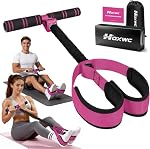 HOXWC Bande de résistance à la pédale multifonctions améliorée avec poignée, 50LBS Bandes de résistance épaissies pour Core/ABS, Bras, Voleur, Abdomen, Entraînement des jambes, Équipement d'exercice portable pour femmes