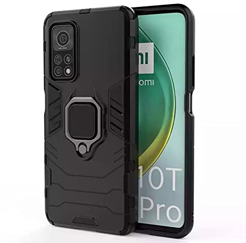 Cascov Armor Shockproof Soft TPU and Hard PC Back Cover Case with Ring Holder for Xiaomi Mi 10T Pro - Armor Black (B09N9VX56N) Amazon Price History, Amazon Price Tracker