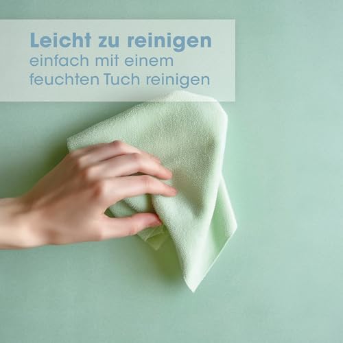 Rapid Teck® 7.43€/m² Selbstklebende Wandschutzfolie - MATT - Transparent/Klar - 63cm Breite - Elefantenhaut Klebefolie - Klarer Wandschutz für Innenräume - Robuste Wandfolie - Leicht anzubringen
