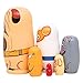Bgraamiens 6PCS Russian Nesting Dolls Handmade Wooden Cute Pets Russian Wishing Matryoshka Doll for Gift (Yellow Dog)