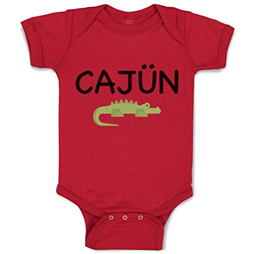 Image of Custom Baby Bodysuit Cajun Alligator Funny Louisiana Funny Cotton Boy & Girl Baby Clothes Garnet Design Only Newborn