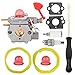 Buckbock WT-875 Carburetor with Fuel Line Filter for Craftsman Poulan Pro Blower McCulloch Blower MAC GBV325 M325 M320 MC200VS BVM200C BVM200VS P200C P325 200mph Blower 545081855