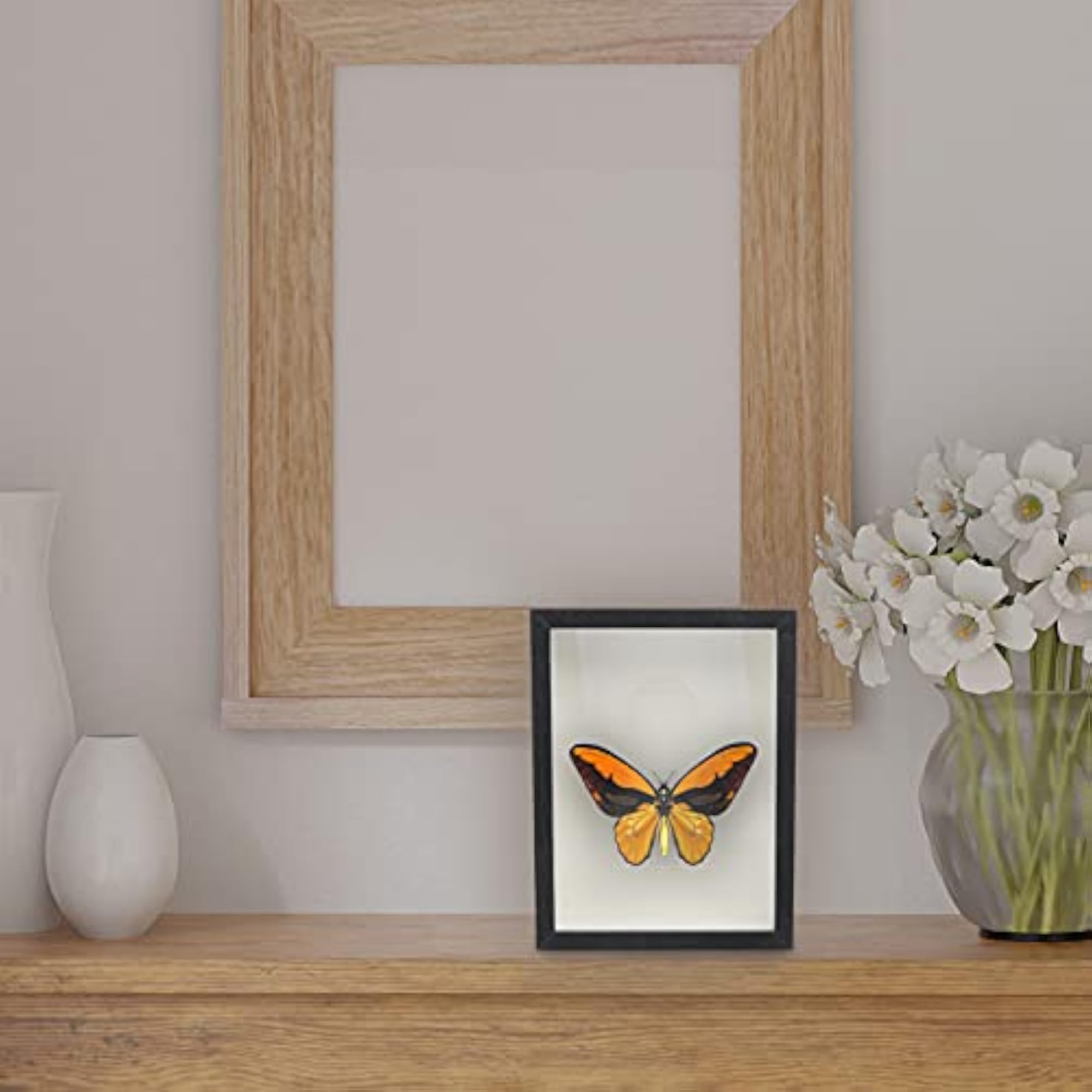 Black Shadow Box Frame for Dried Flower Display