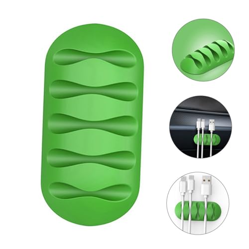 Organizador de cables NUOBESTY con clips de silicona para escritorio miniatura 4