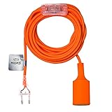 KREATIV SEIN: Die abnehmbare E27-Buchse ermöglicht es Ihnen, das Netzkabel auf die gewünschte Größe zu kürzen. Wickeln oder führen Sie das Kabel durch ein Regal, Möbel, Strahler, Leuchtenfuß.