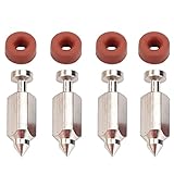 (Pack of 4) 398188 281144 231855 Replacement Carburetor Float Valve Needle Seat Kit for Briggs & Stratton 394681 299096 83400 Lawn Mower Engine