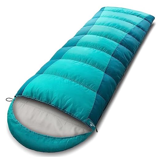 Forceatt Sac de Couchage pour Camping, Température de Confort 0-15°C, Randonnée et Activités d'extérieur, Sac de Couchage Adulte avec Sac de Compression, Léger et Compact, en Fibre Creuse