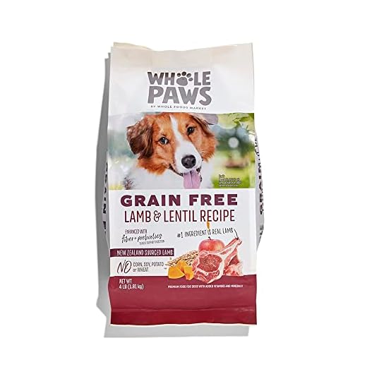Whole Paws, Whole Paws, Dog Grain Free Lamb with Lentils Recipe, 64 Ounce
