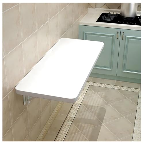 Tavolo pieghevole da parete, salvaspazio, multifunzione, per terrazza, giardino, cucina, 30 x 100 cm, design compatto, facile installazione