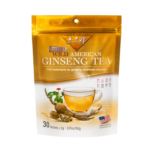 Prince of Peace Instant Wild American Ginseng Tea, 30 Sachets – Healthy Drink, Caffeine-Free Energy-Boosting, Heavy Antioxidants, Made in the USA, Plant Extracts - Image 7