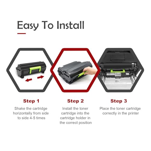 Remanufactured 56F1U00 Ultra High Yield Black Toner Cartridges Compatible with Lexmark 56F1U00 56F1U0E for MS521 MS621 MS622 MX521 MX522 MX622 Printers (with Chip 25000 Pages) by Heynnie pro - Image 6