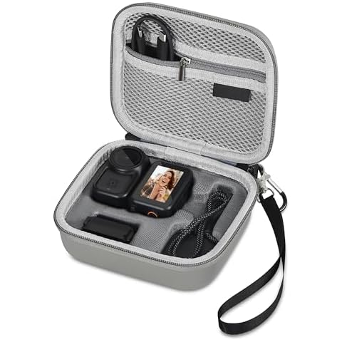 STARTRC PHOTO Osmo Nano Case, Protective Carrying Case for DJI Osmo Nano Accessories, Portable PU Leather Storage Bag for Travel Outdoor Vlogging Cover