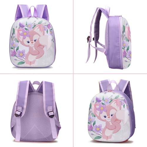 Image of BabyMoon Eggshell Multipurpose Kids Backpack | Children's School Bag for Boys & Girl's | Kids Travel Backpack | Rabbit Purple