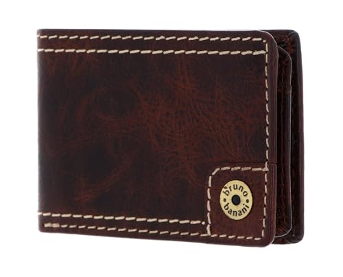 Porte-monnaie Bruno Banani en cuir véritable avec fentes pour cartes
