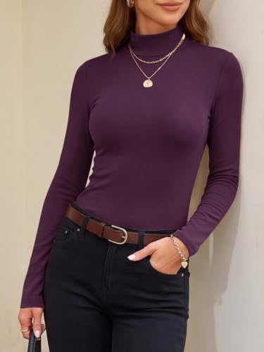  Womens Mock Neck Long Sleeve Shirts - image 3