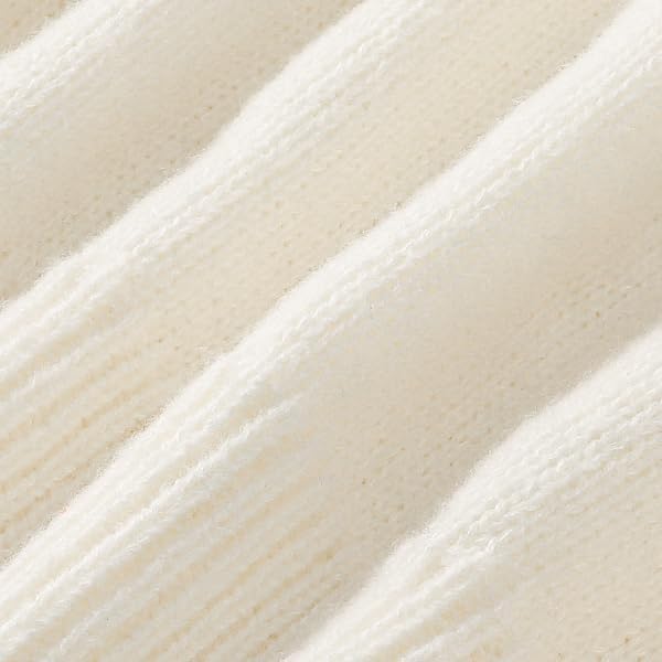 Pleneal Women Sweater Vintage Pullover Cable Knit Sweater Unisex Woven Crewneck Knitted Tops Beige - Image 8