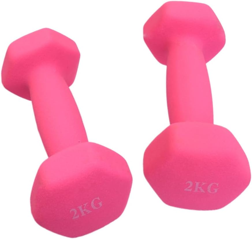 Sosoport Adjustable Dumbbell Set Barbell Yoga Dumbbells 2kg Pair Exercise Weights Random Color