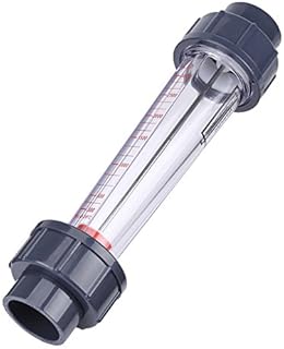 300-3000L/H Plastic Tube Water Rotameter LZS-25 Liquid Flow Meter Float Double Female Connector for DN 25 Tube