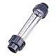 LZS-25 Durchflussmesser, Flow Meter Kunststoffrohr Typ Flüssigkeitsdurchflussmesser 300-3000L / H Wasserrotameter,für DN25 (1) Rohr,≤0.6Mpa, stabile Leistung