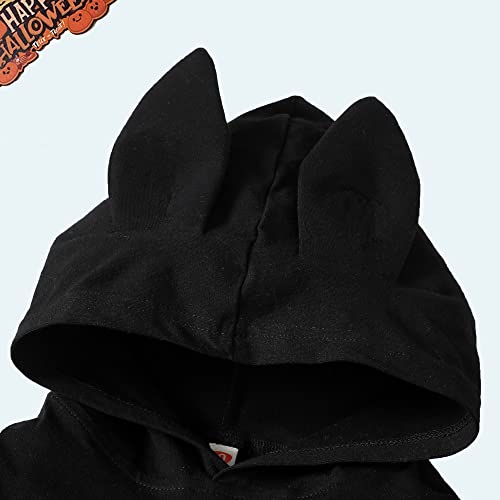 Sanpersonlin Kids Halloween Bat Outfits Baby Boys Girls Halloween Romper One-Piece Jumpsuit Bats Toddler Bodysuit Pants Set thumb #2