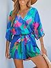 CUPSHE Women's Summer Romper V Neck Pattern Half D... #1