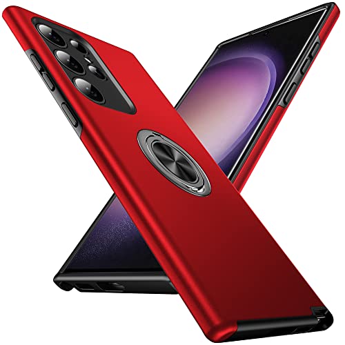Coque Samsung S23 Ultra rouge pour photos et vidéos