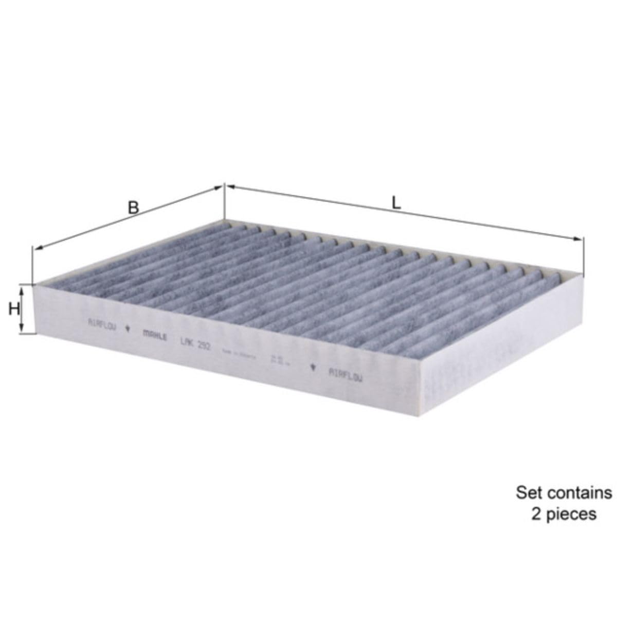 MAHLE Filtro, Aria abitacolo LAK292/S | Compatibile con: MERCEDES-BENZ S-CLASS, S-CLASS Coupe, S-CLASS Coupe, SSANGYONG MUSSO, MUSSO SPORTS