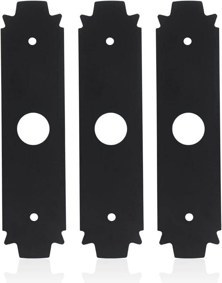 AMTHKNO AC04215 Reversible Heavy Duty Hardened Steel Edger Blade - for Replacement Ryobi 8 Inch Edger Blade, Fits Edgers Models UT50500, UT15518, RY15518, RYEDG11, P2310 and P2300B. (2)