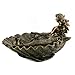 Top Collection Mermaid Shell Jewelry Tray- Mythical Dish in Premium Cold Cast Bronze- 4.75-Inch Collectible Personal Ornament Plate