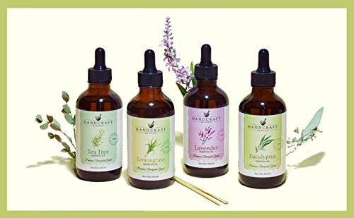 Handcraft Lemongrass Essential Oil - 100% Pure and Natural - Premium Therapeutic Grade with Premium Glass Dropper - Huge 4 fl. oz