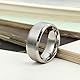 Flongo Herren Ring Männerring, 8mm Band Ringe Daumenring Siegelring Silber Valentine Lieben Paar Engagement Verlobungsringe Hochzeit Poliert Herren-Accessoires Größe 63