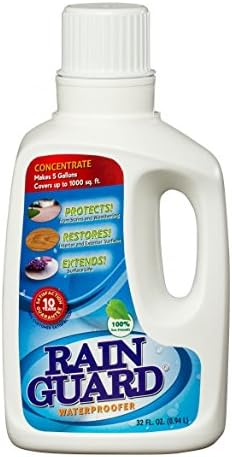 Rainguard Advanced Waterproofer Concentrate Clear Masonry, Concrete, Brick, Wood, Natural Stone Sealer for Driveways, Porches, Decks, Patios, Walkways, Pavers, Fences 10 Yr (Makes 30 Gallons)