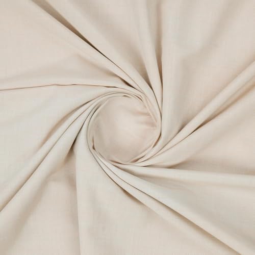 Image of Bhagalpuri Soft Dull Cotton Single Chadar | Single Thread Lightweight Odhne Wali Chadar | Top Sheet for Sleeping Summer (Cream)