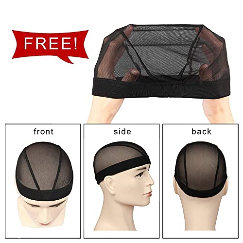 Leaduway 6Pcs Velvet Durag With 1 Wave Cap For 360 Waves Doo Rag(Mist Pink, Grey, Oriental Blue, Bronze, White, Black) #TOP6