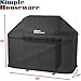 Simple Houseware 60 in. Heavy-Duty BBQ Gas Grill Cover, 600D Polyester Waterproof, Weather-Resistant
