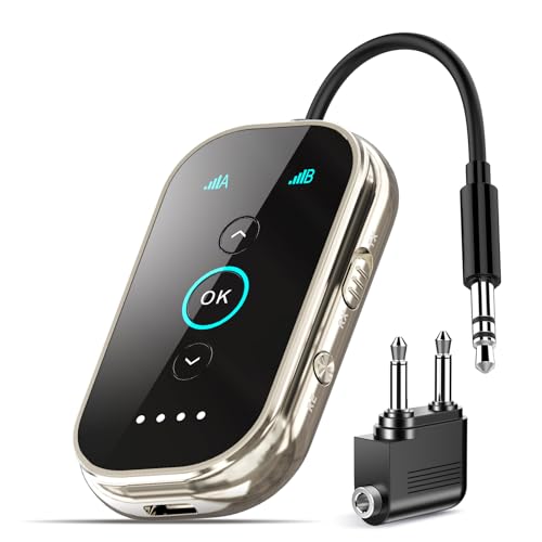 Ultra Xmagpot Bluetooth 5.4 Transmitter Receiver - CNC Aluminum & Ceramic Glass | Dual Link for 2 AirPods/Headphones | aptX Adaptive/HD Audio | Wireless Transmitter for Airplane/TV/Car/Gym