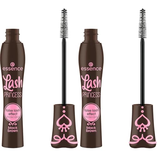 Essence - Mascara Effet Faux Cils Lash Princess - Black Brown (Lot de 2)