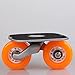 JINCAO Orange Portable Roller Road Drift Skates Plate Anti-Slip Board Aluminum Truck with PU Wheels with ABEC-7 608 Bearings Medium