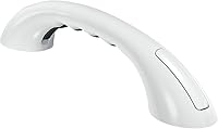 Moen LR2250DW 9-Inch Glacier White Designer Hand Grip Grab Bar - 300 lb Capacity, Rust-Resistant Safety Support