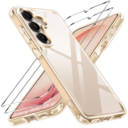 Image of ivoler 3-in-1 Case for Samsung Galaxy S26 5G 6.3 inch, Gold